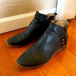 Studded Black Booties